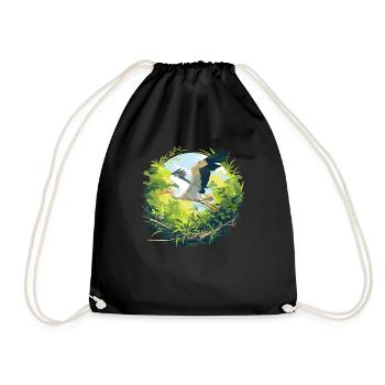 Cigognes Cigognes - Sac de sport léger - noir - Devant