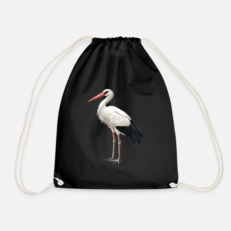 Störche Storch - Turnbeutel - Schwarz