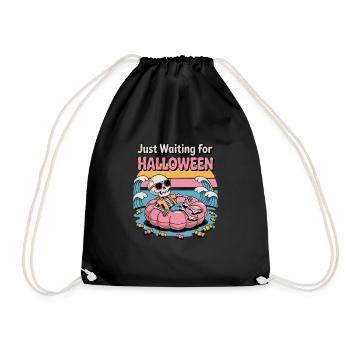 Waiting for Halloween Vibes - Drawstring Bag - black - Front