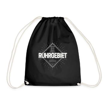 Région de la Ruhr Allemagne Rétro Mine de charbon Vintage Vacances - Sac de sport léger - noir - Devant
