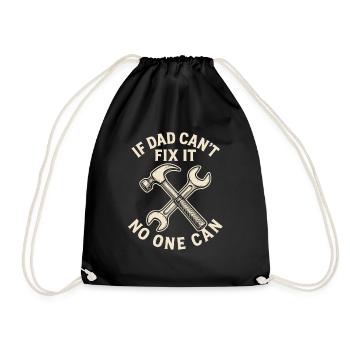 Papa artisan passe-temps tournevis drôle dicton - Sac de sport léger - noir - Devant