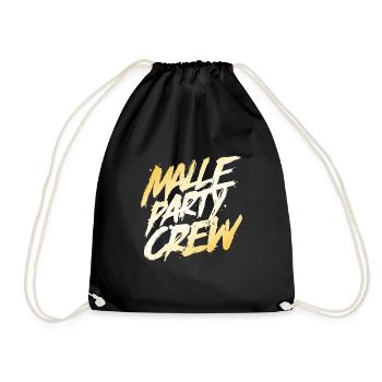 Malle Party Crew - Turnbeutel - Schwarz - Vorne