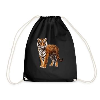 Sumatra-Tiger - Turnbeutel - Schwarz - Vorne