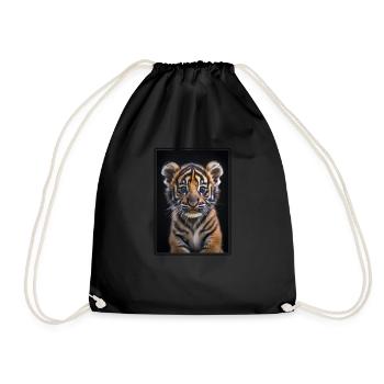 Sumatra-Tiger - Turnbeutel - Schwarz - Vorne