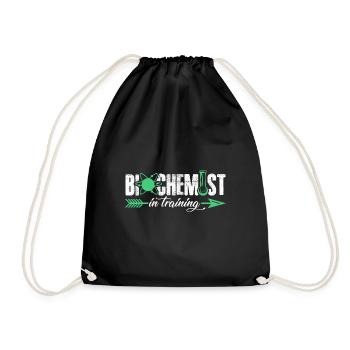 Biochemist In Training - Drawstring Bag - black - Front