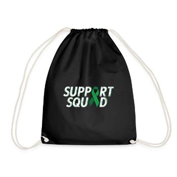 Cerebral palsy support squad cerebral palsy - Drawstring Bag - black - Front