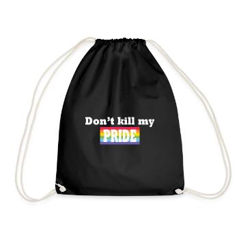 LBGT Drapeau Gay Pride Humain - Sac de sport léger - noir - Devant
