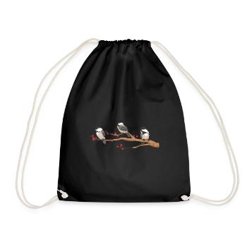 Observation des oiseaux mésanges - Sac de sport léger - noir - Devant