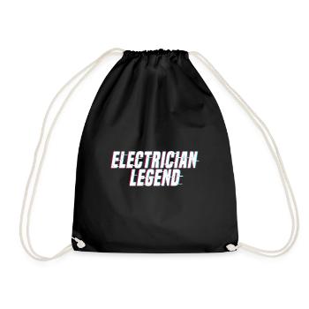 Elektriker Legend Craftsman Spannungselektronik - Turnbeutel - Schwarz - Vorne