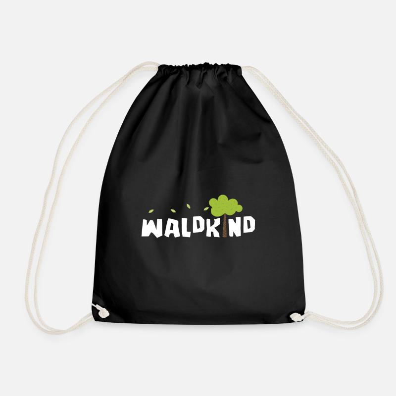 Waldkind - Turnbeutel - Schwarz