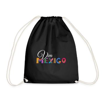 Viva Mexico - Cinco de Mayo - Fiesta Party - Turnbeutel - Schwarz - Vorne