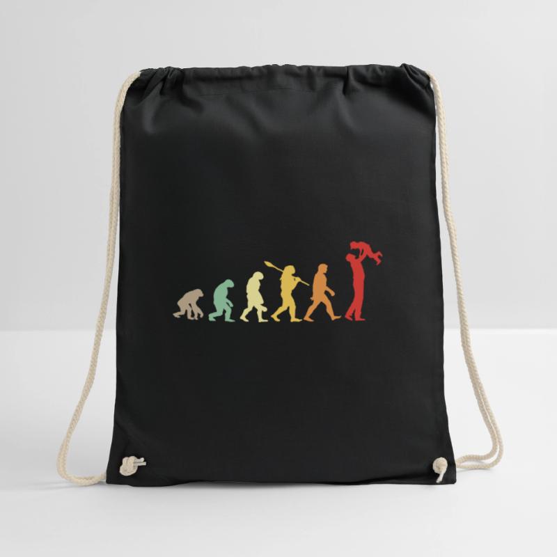 Darwin Evolution for Dads 👨 👧 👦 Drawstring Bag