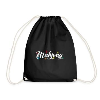 Cadeau pour les fans de Mahjong - Sac de sport léger - noir - Devant