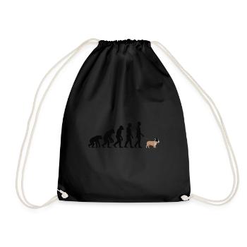 Bouledogue français - Sac de sport léger - noir - Devant