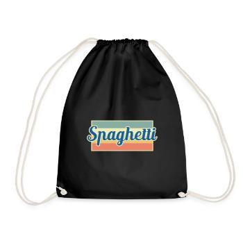 Spaghetti - Turnbeutel - Schwarz - Vorne