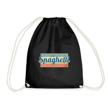 Spaghetti - Turnbeutel - Schwarz - Vorne