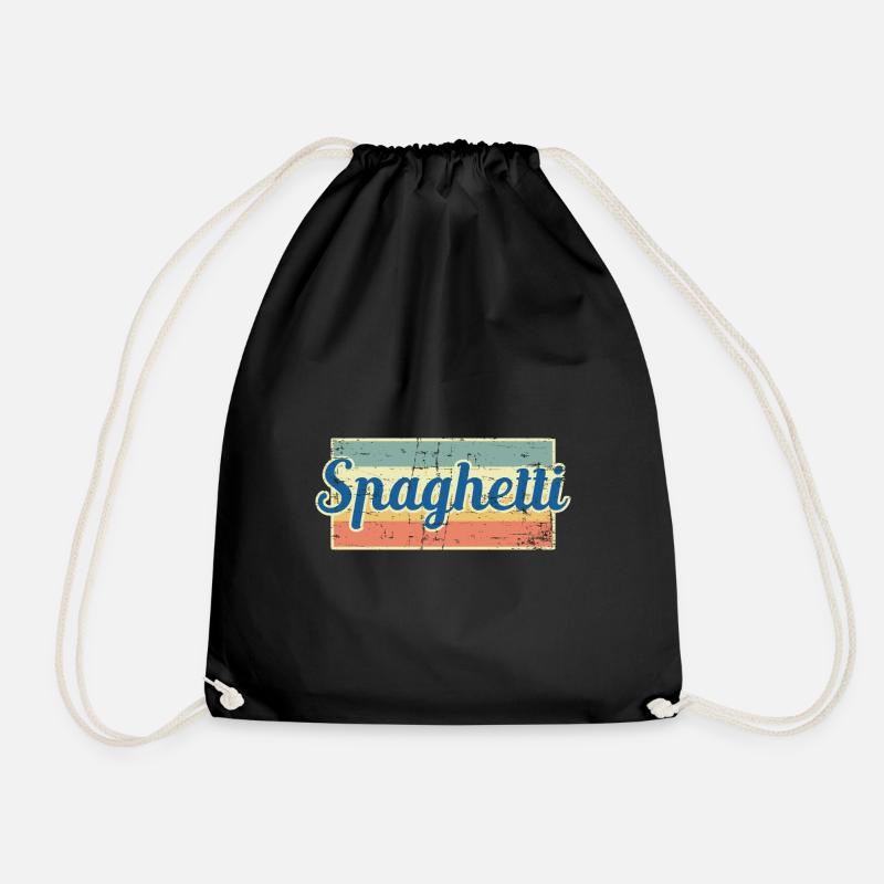 Spaghetti - Turnbeutel - Schwarz