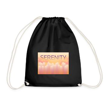 Landscape serenity - Drawstring Bag - black - Front