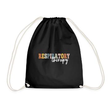 Respiratory Therapy Registered Nurse RN LPN - Drawstring Bag - black - Front