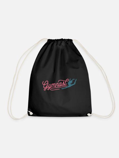 Gymnastics Gymnastics Gymnastics Athletics - Drawstring Bag - black