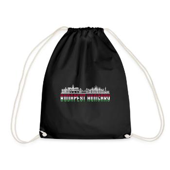 Hongrie - Sac de sport léger - noir - Devant