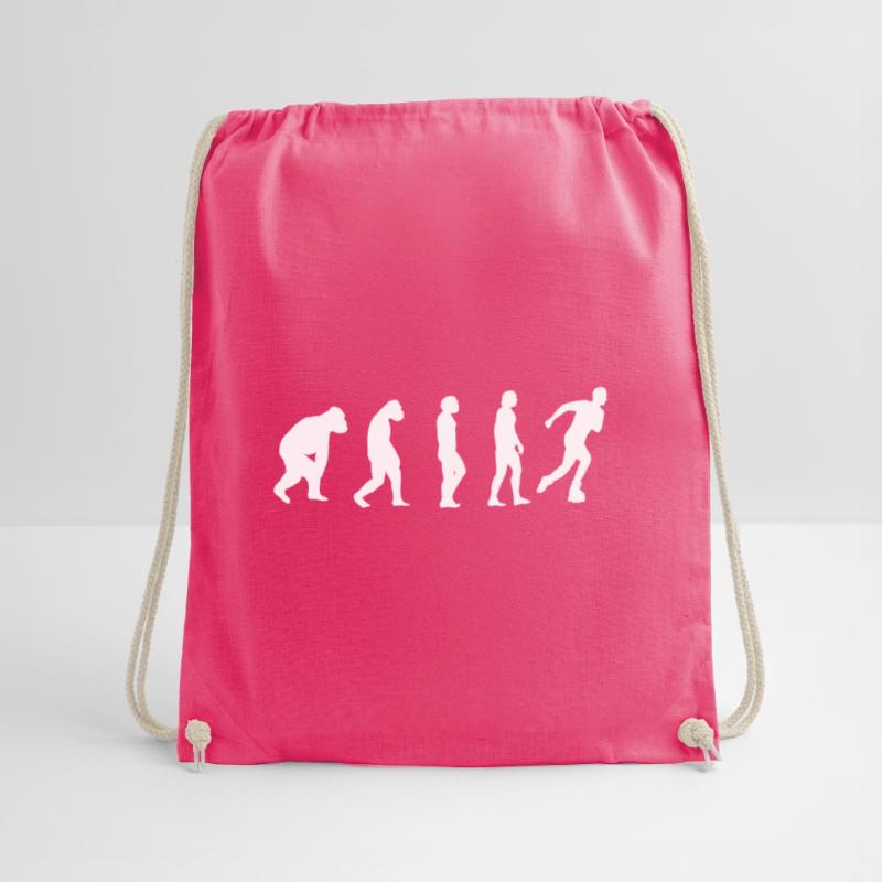 Roller skate evolution skater inline skate gift Drawstring Bag