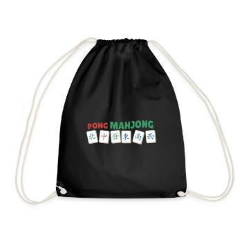 Cadeau pour les fans de Mahjong - Sac de sport léger - noir - Devant
