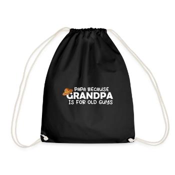 Papa Weil Grandpa pour les vieux gars est Senior Humor Enke - Sac de sport léger - noir - Devant