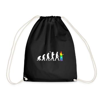 Evolution Homosexuell - Sac de sport léger - noir - Devant