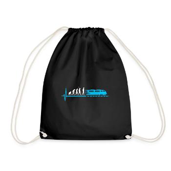 Rythme de train ferroviaire évolution - Sac de sport léger - noir - Devant