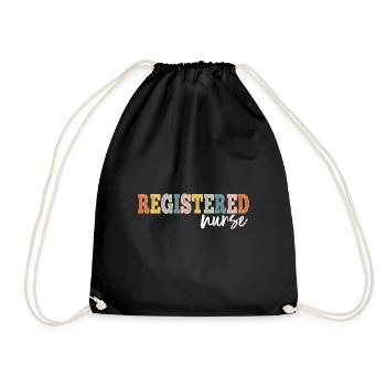 Registered Nurse Registered Nurse RN LPN - Drawstring Bag - black - Front