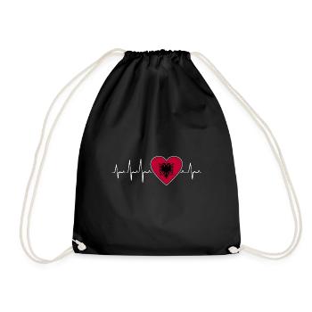 Drapeau albanais Aigle albanais Shqiponja - Sac de sport léger - noir - Devant