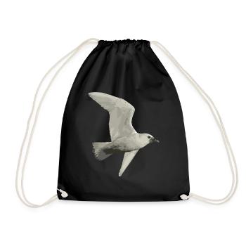 Bird - Drawstring Bag - black - Front