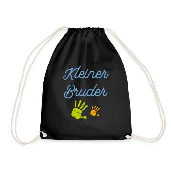 Kleiner Bruder T-Shirt - Turnbeutel - Schwarz - Vorne