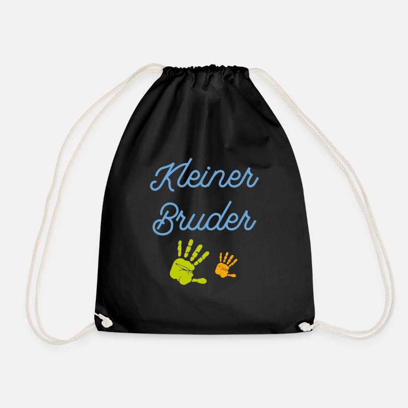 Kleiner Bruder T-Shirt - Turnbeutel - Schwarz