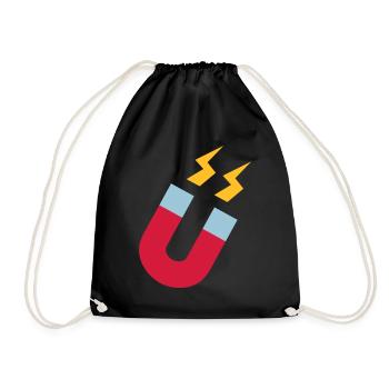 Magnet - Drawstring Bag - black - Front
