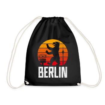 BERLIN BEAR ALEX SUN GRUNGE VINTAGE - Sac de sport léger - noir - Devant