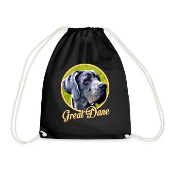 Dane - Drawstring Bag - black - Front