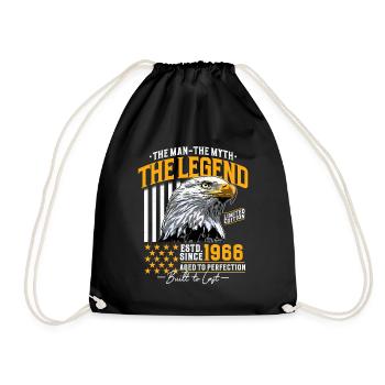 Vintage 1966 Homme Mythe Légende Anniversaire - Sac de sport léger - noir - Devant
