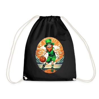 Basket-ball Trèfle de la Saint-Patrick - Sac de sport léger - noir - Devant