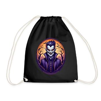 Gruseliges Fête d’Halloween Kostüm Vampir - Sac de sport léger - noir - Devant