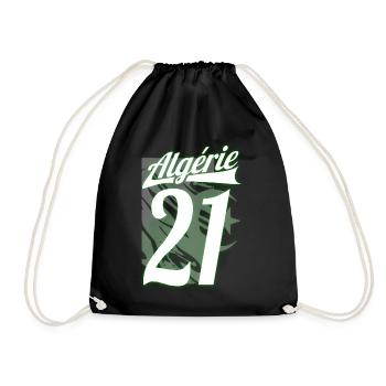 algérie Drapeau - Sac de sport léger - noir - Devant