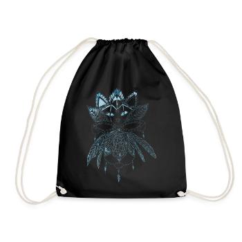 Mystic Cat - Turnbeutel - Schwarz - Vorne