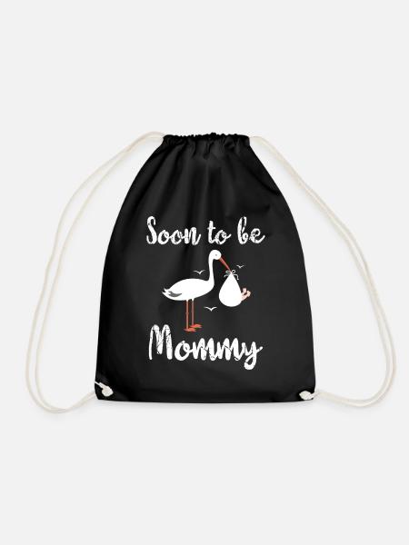 Soon to be mommy - muttertag - Turnbeutel - Schwarz