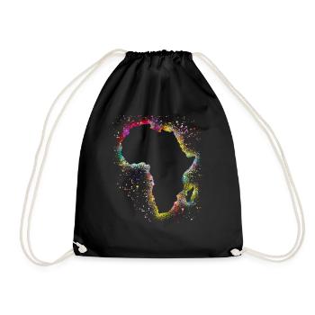 Africa - Drawstring Bag - black - Front