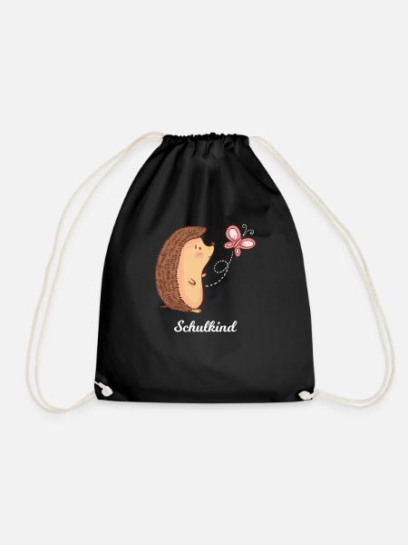 Schoolchild training school day gift - Drawstring Bag - black