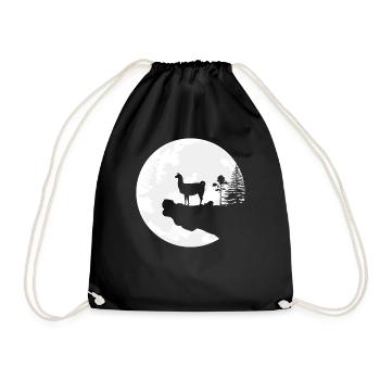 lama - Drawstring Bag - black - Front