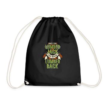 Once You Lumberjack You Never Lumberback - Sac de sport léger - noir - Devant