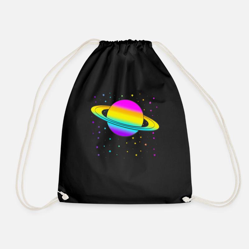 Saturn - Turnbeutel - Schwarz