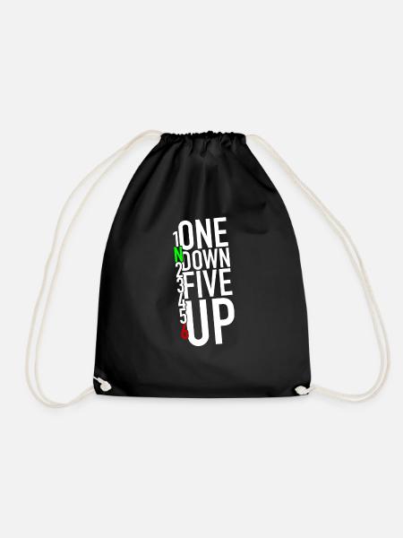 One down five up - 1N23456 - Turnbeutel - Schwarz